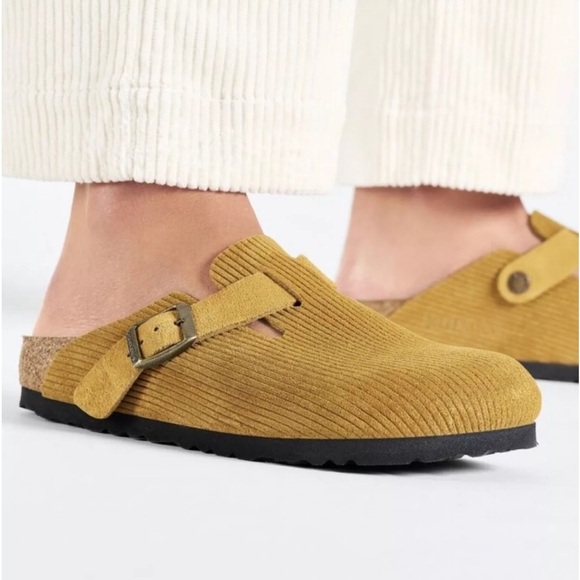 Birkenstock Boston Suede Embossed Clogs Size 8 NEW - Picture 1 of 16